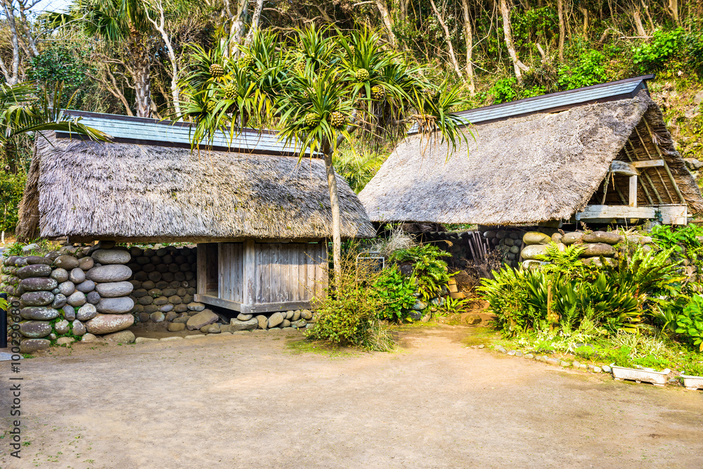 八重岛，东京，日本乡村小屋。