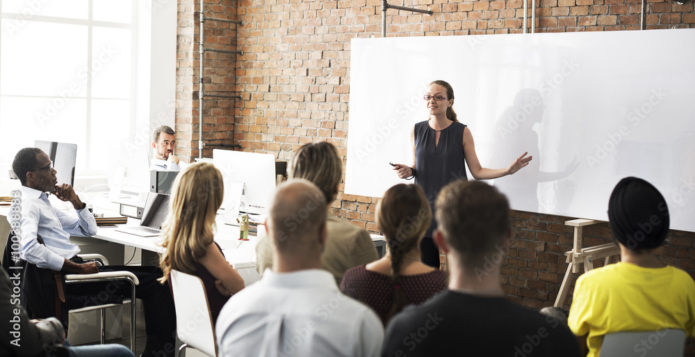 Business Team Training Listening Meeting Concept