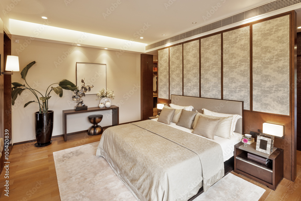 interior of modern bedroom