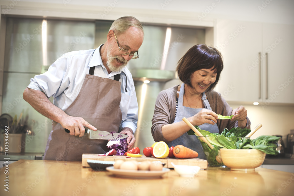 Family Cooking Kitchen Food Togetherness Concept