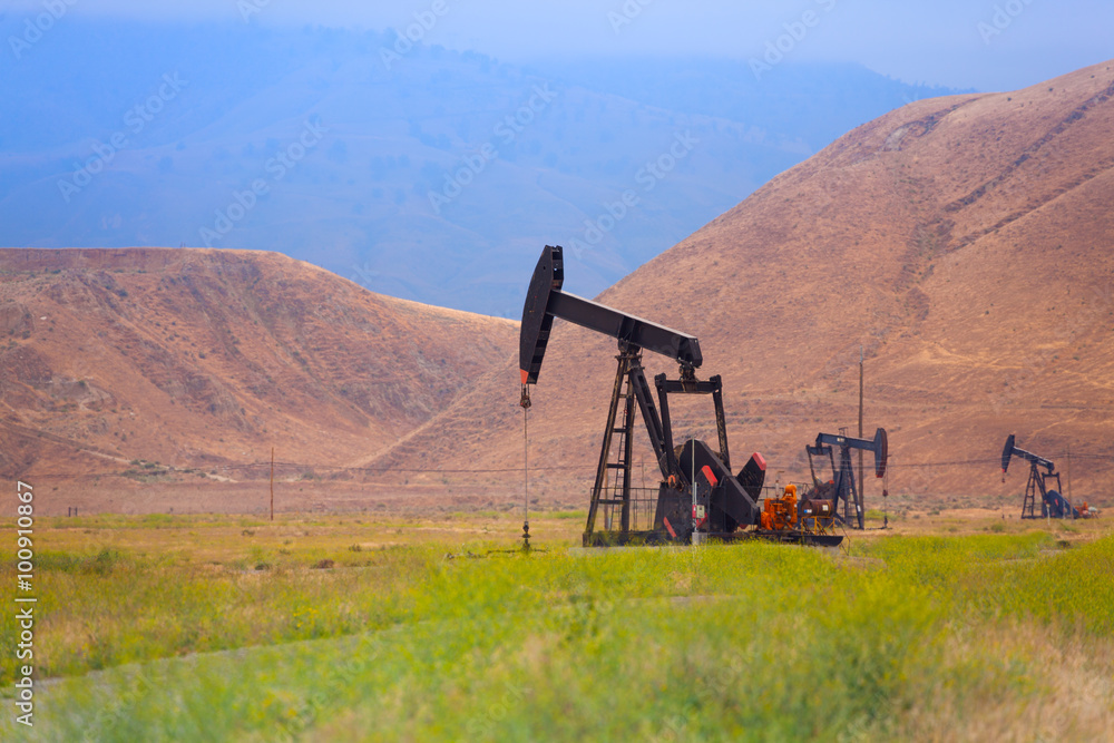 Mining in the mountains and fields of California