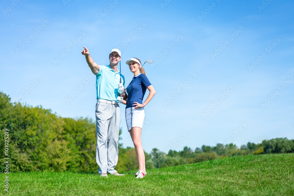 Smiling couple