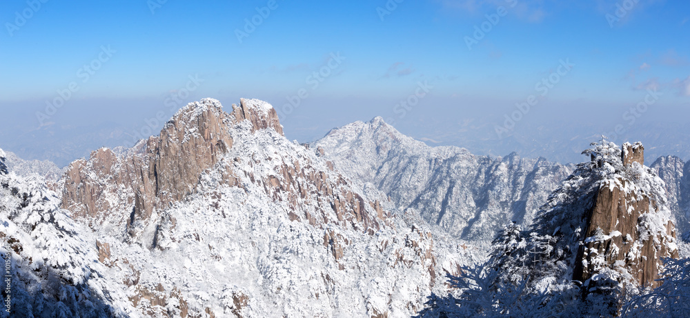 黄山冬季雪景