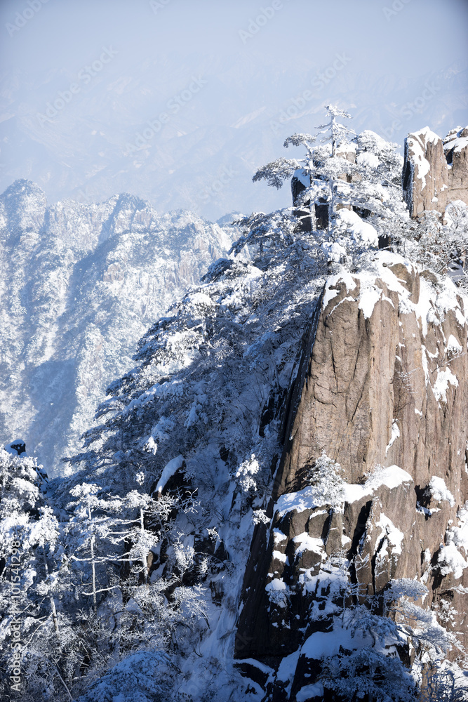 黄山冬季雪景