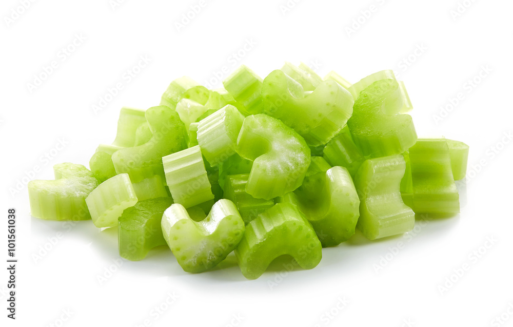 Chopped celery sticks