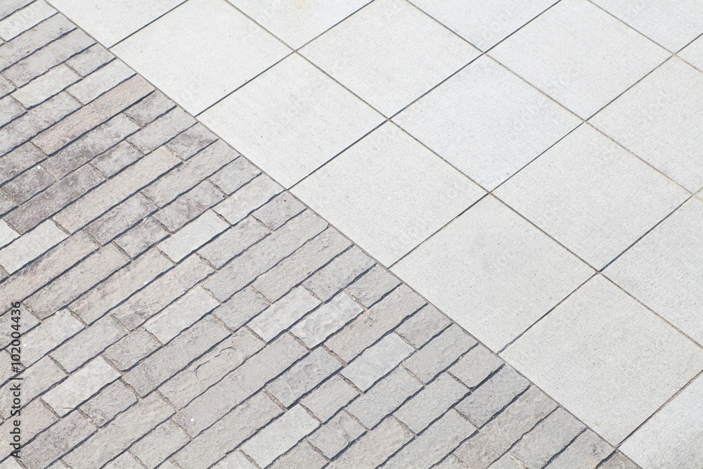 Outdoor street floor tile background seamless and texture