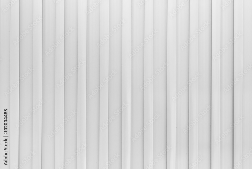 White corrugated metal background and texture surface.