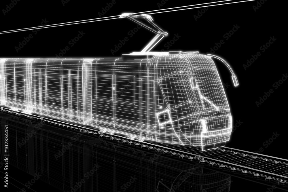 Strassenbahn als Netzgitter