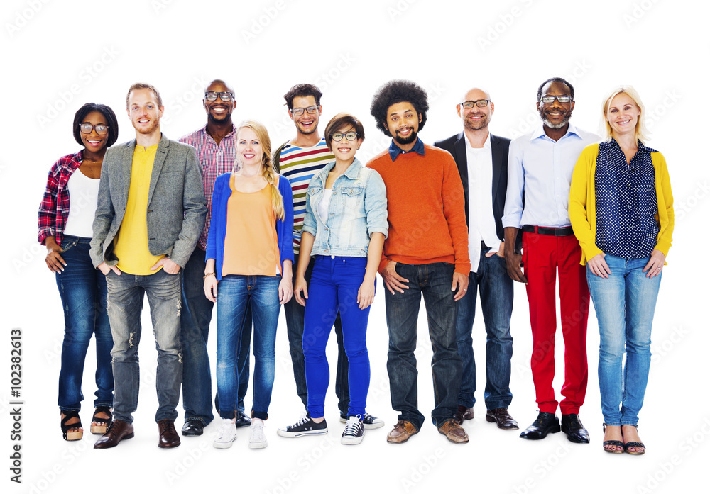 Gruop Of Diverse People Standing Together Concept