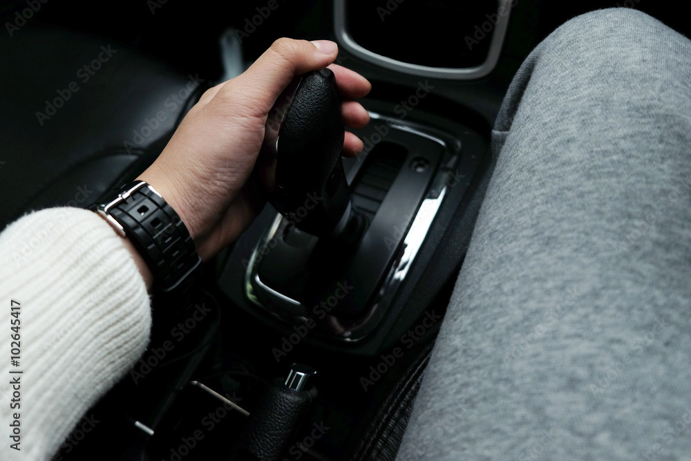 Interior of a modern car