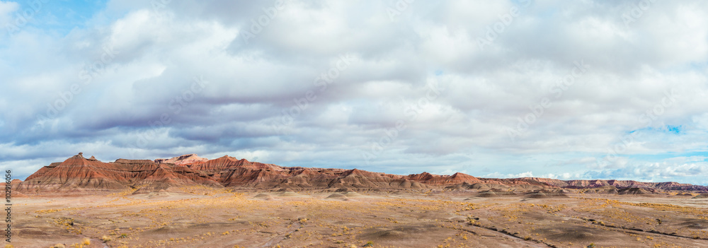 Panoramic view over California route 1 scenic Mountains view drive