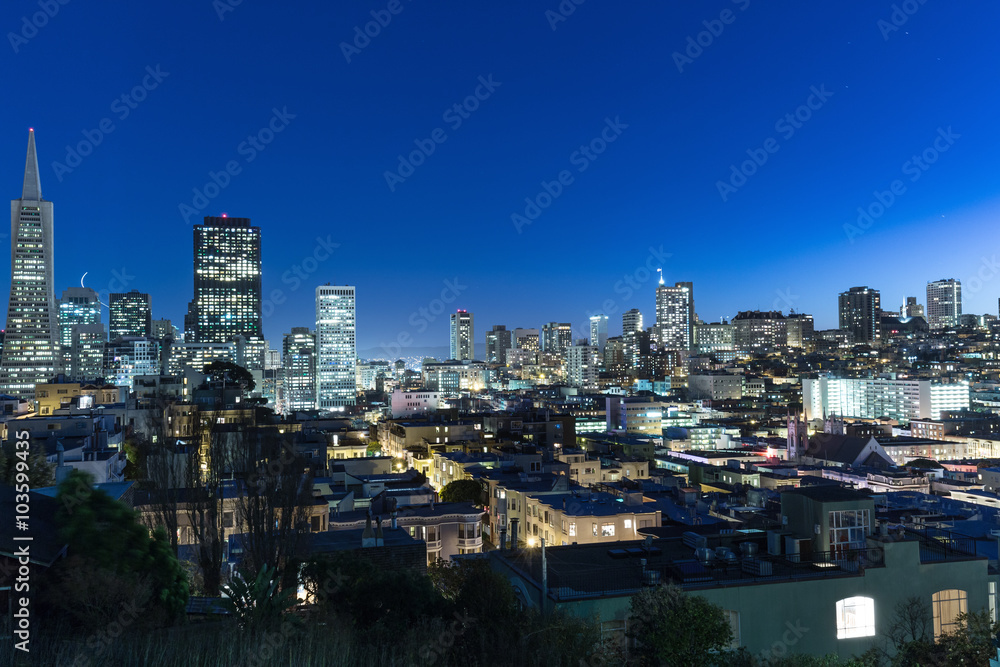 cityscape of San Francisco and skyline