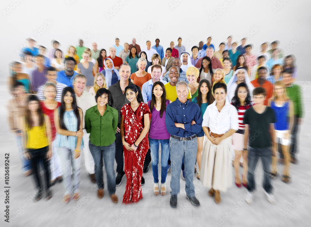 Diversity Large Group of People Multiethnic Concept