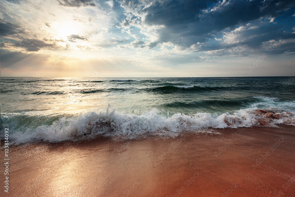 Beautiful cloudscape over the sea