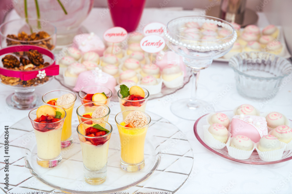 Dessert table for a party