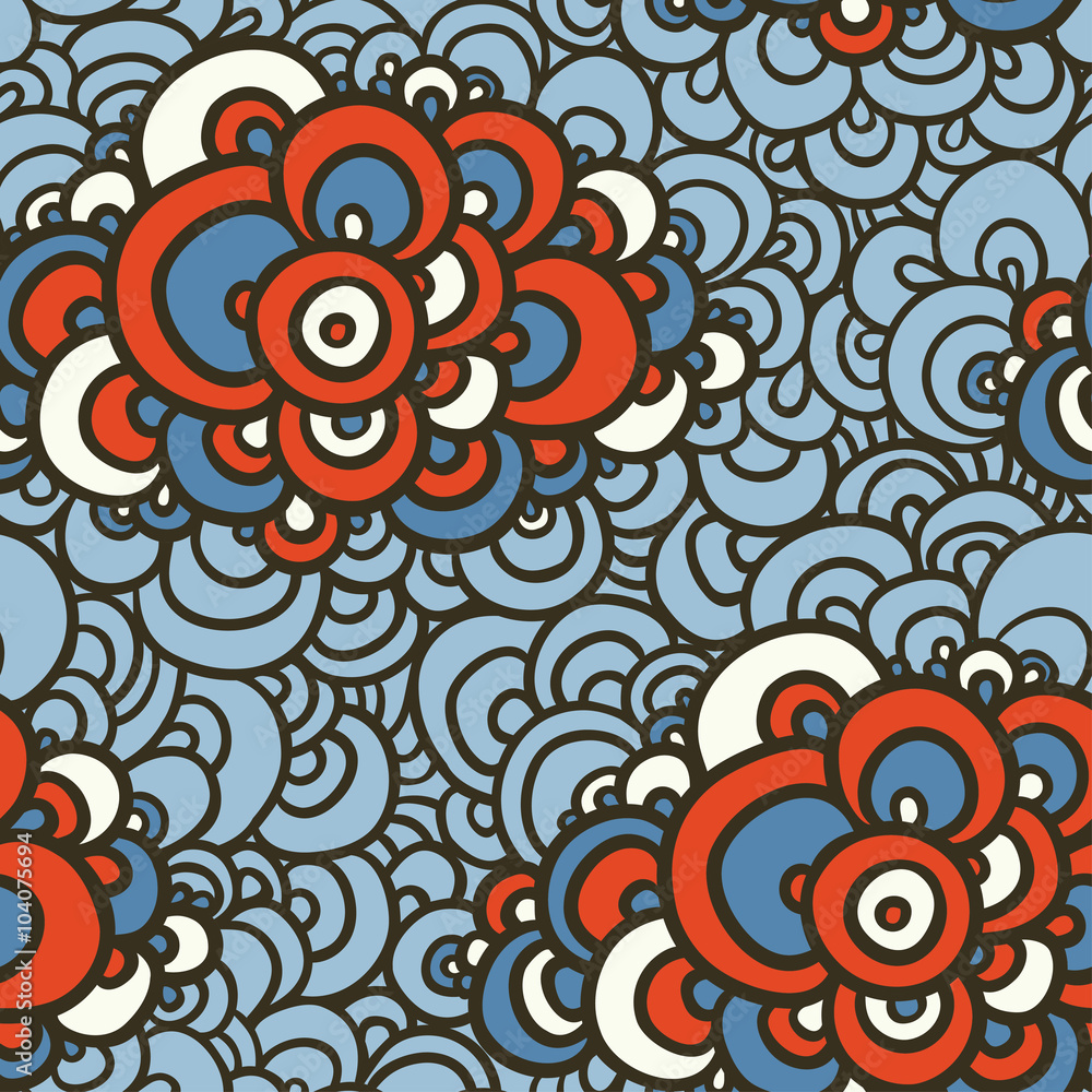 Clouds Background. Collection of vector illustration with lacy clouds of different colors.