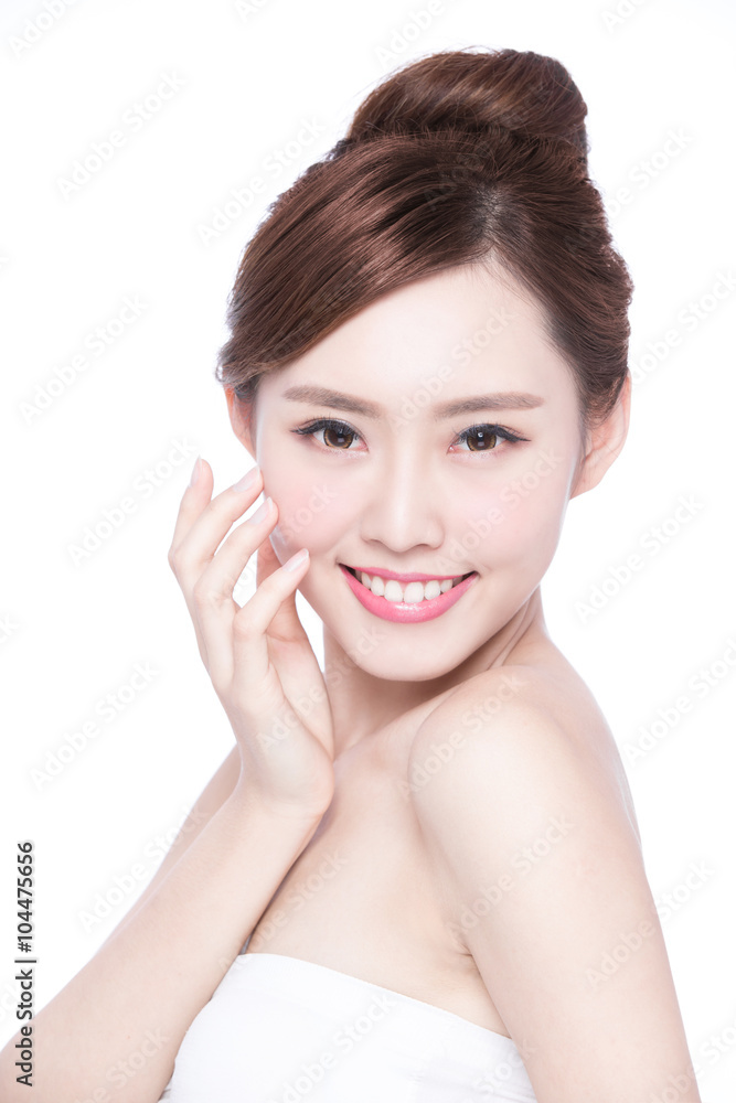 beautiful Skin care woman Face