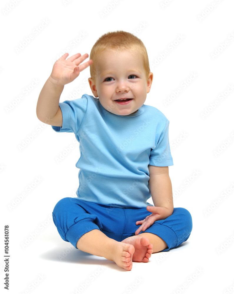  boy isolated on white