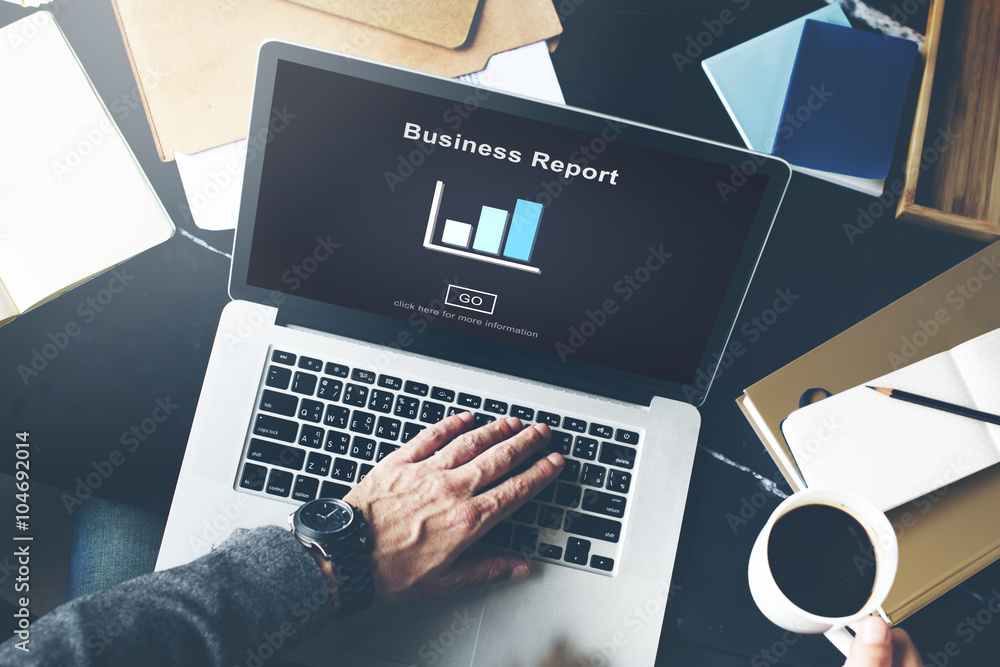 Business Report Analytics Analysis Statistics Concept