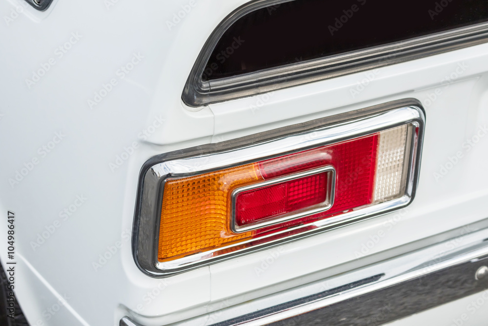 古い車のテールライト　Tail light of the old car