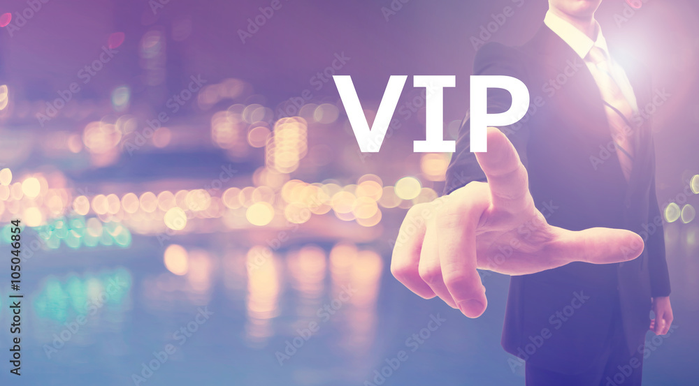 VIP concept with businessman