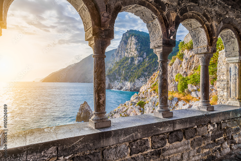 Church of St. Peter in Porto Venere, Ligurian Coast, La Spezia, Italy