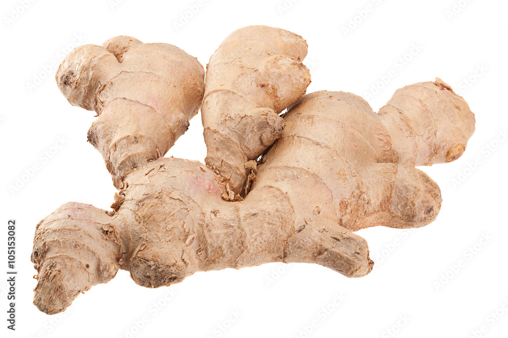 Ginger spice root isolated