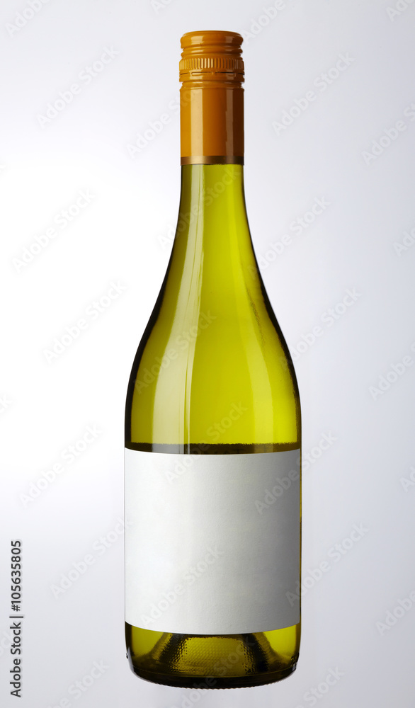 Wine bottle Isolated on white background