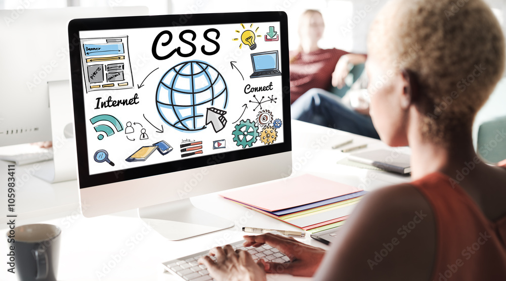 CSS Web Online Technology Web Design Concept