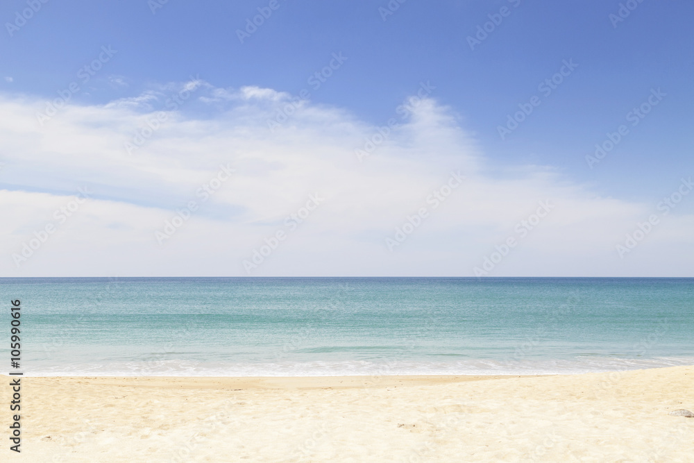 beach and tropical sea,beautiful scenery background.