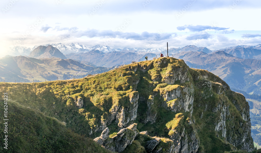 Bergwandern im Herbst, Kitzbüheler Horn, Tirol, Österreich