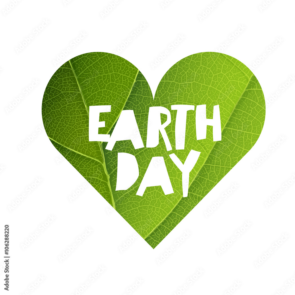  Earth Day Concept Design. Happy Earth Day logotype template. Gr