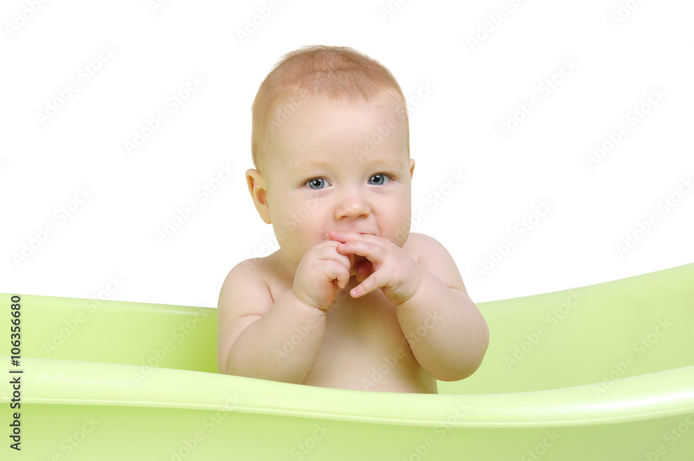  baby in the bath