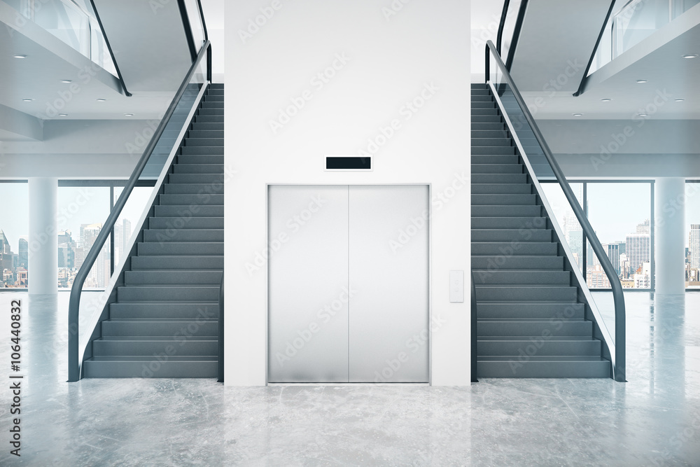 Stairs and lift