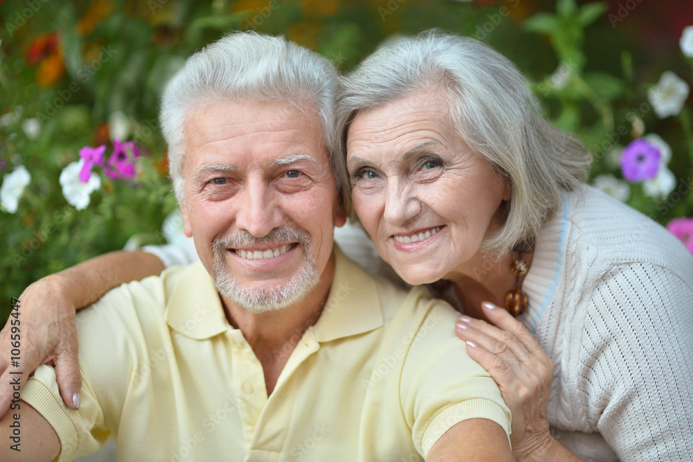 beautiful senior woman outdoor