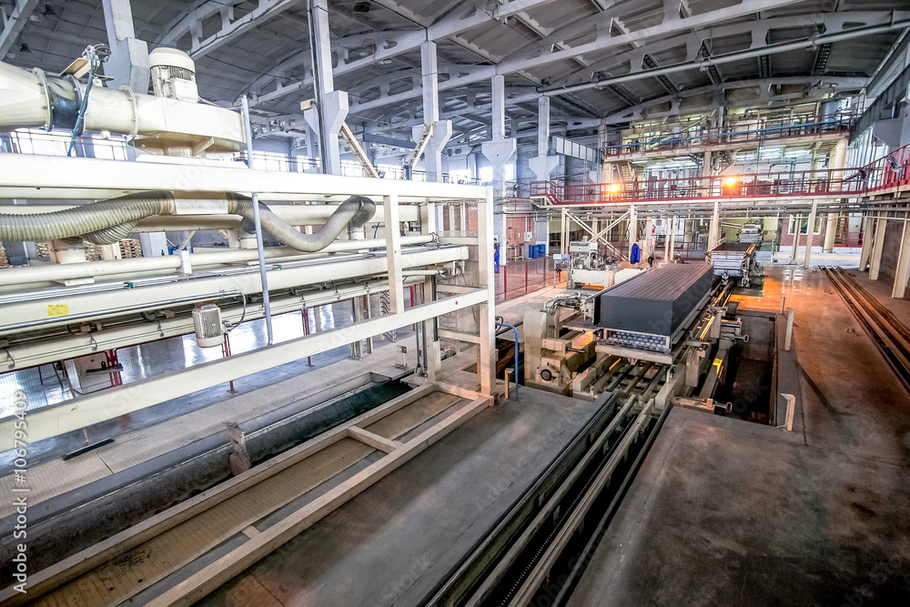 Production of aerated concrete blocks at factory transport stage