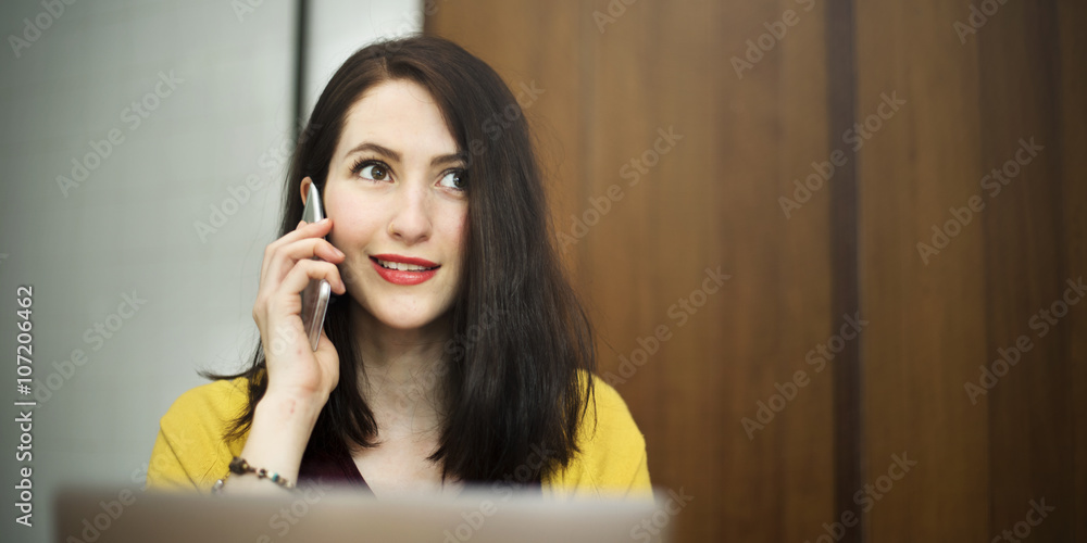 Woman Laptop Browsing Searching Social Networking Technology Con