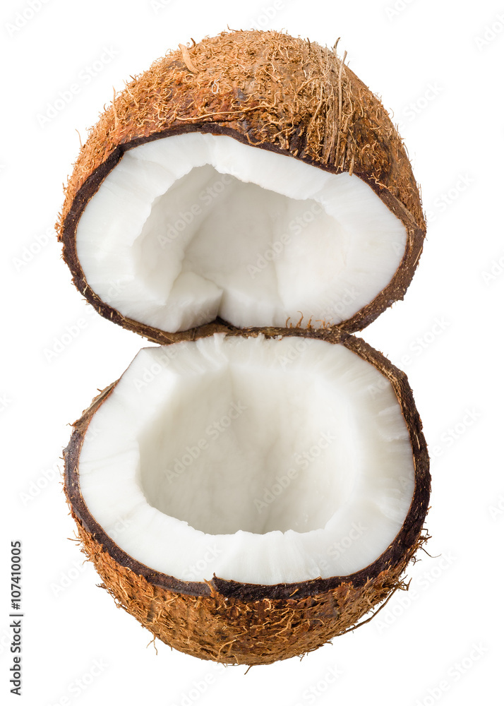 Coconut isolated on white background.