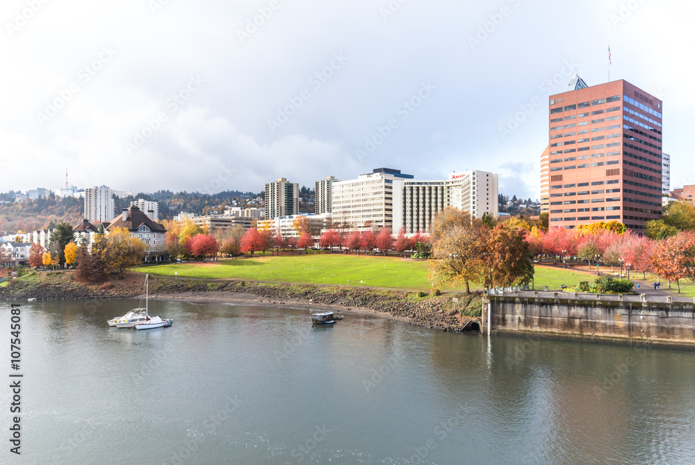 water,park,cityscape and skyline in portland