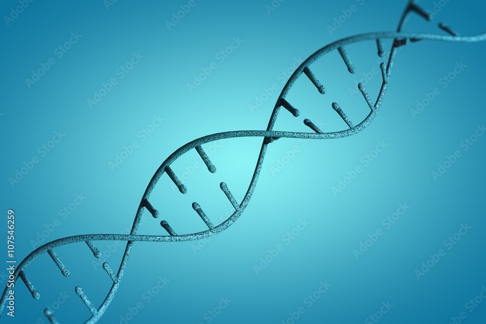 Composite image of image of dna helix