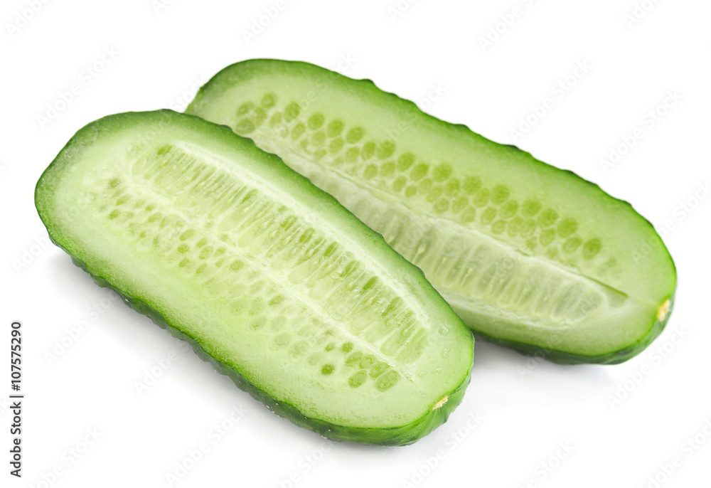 Сucumber on white