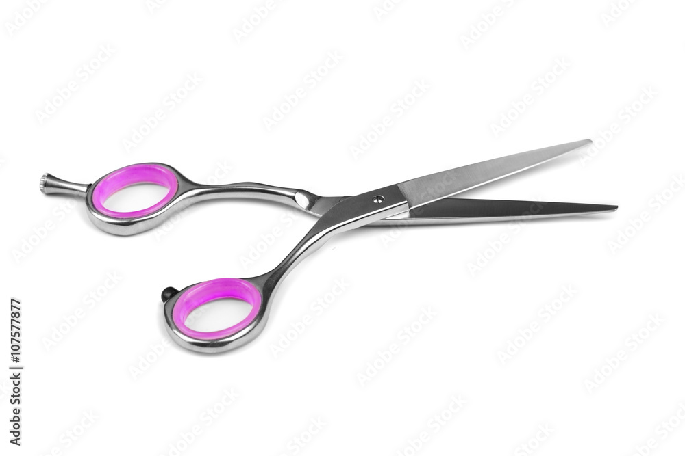  haircutting scissors isolated on white