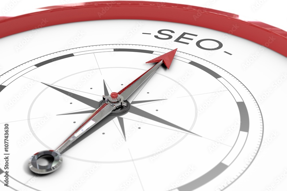 Compass pointing to SEO