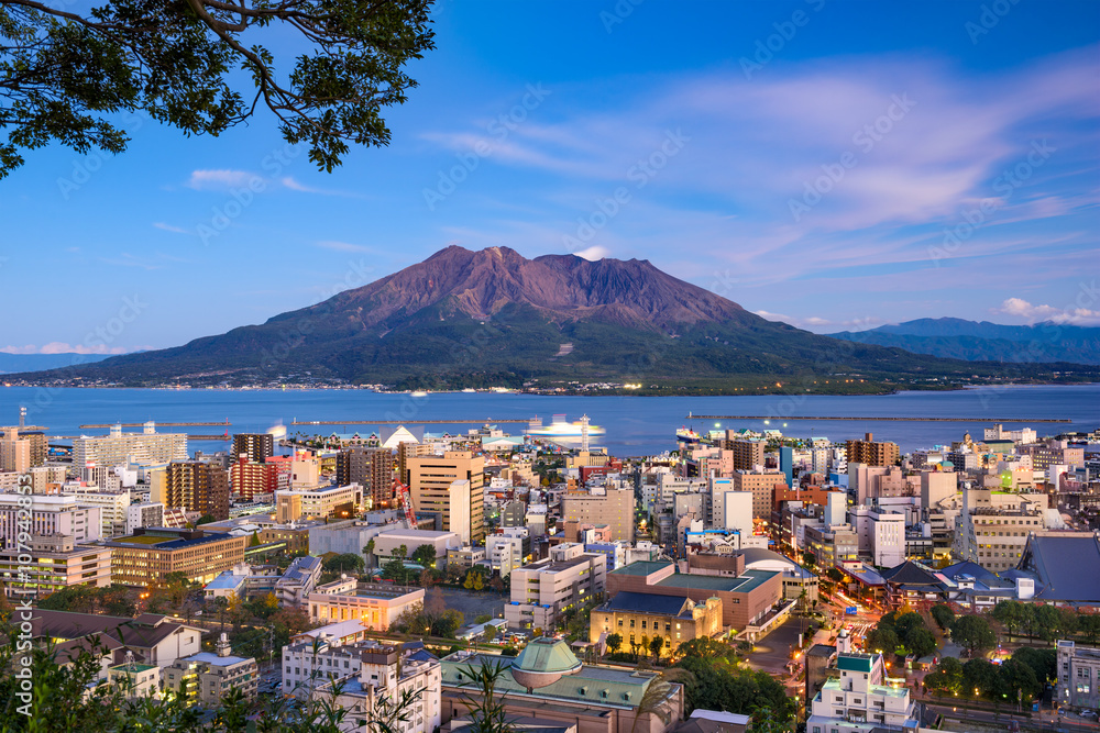 鹿儿岛日本天际线