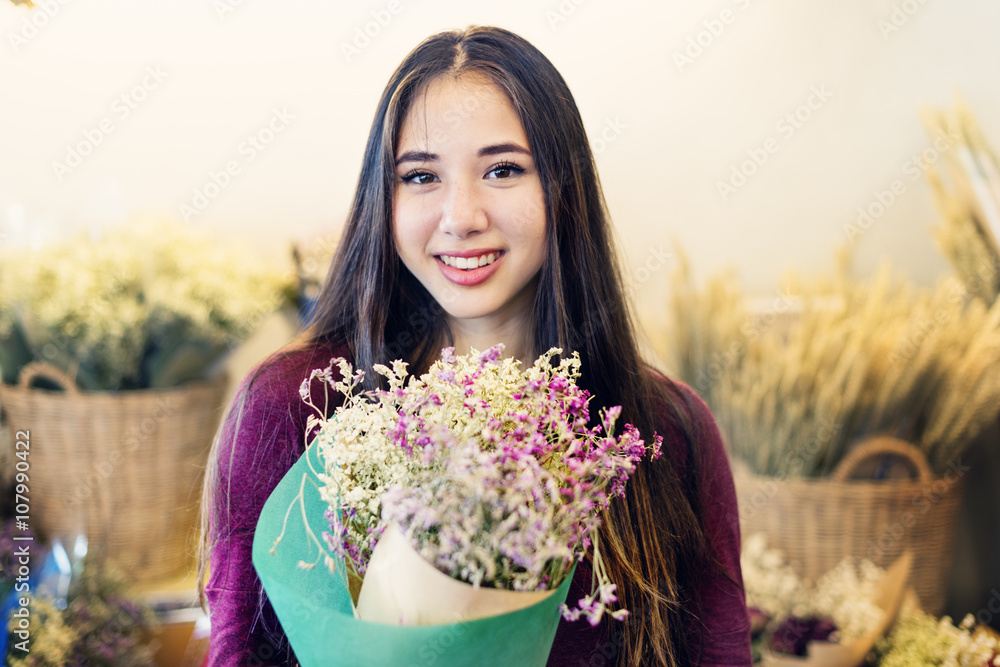 Flower Bouquet Flower Gift Happiness Joyful Concept