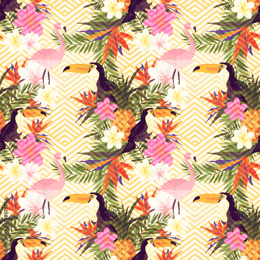 Tropical Geometric Floral