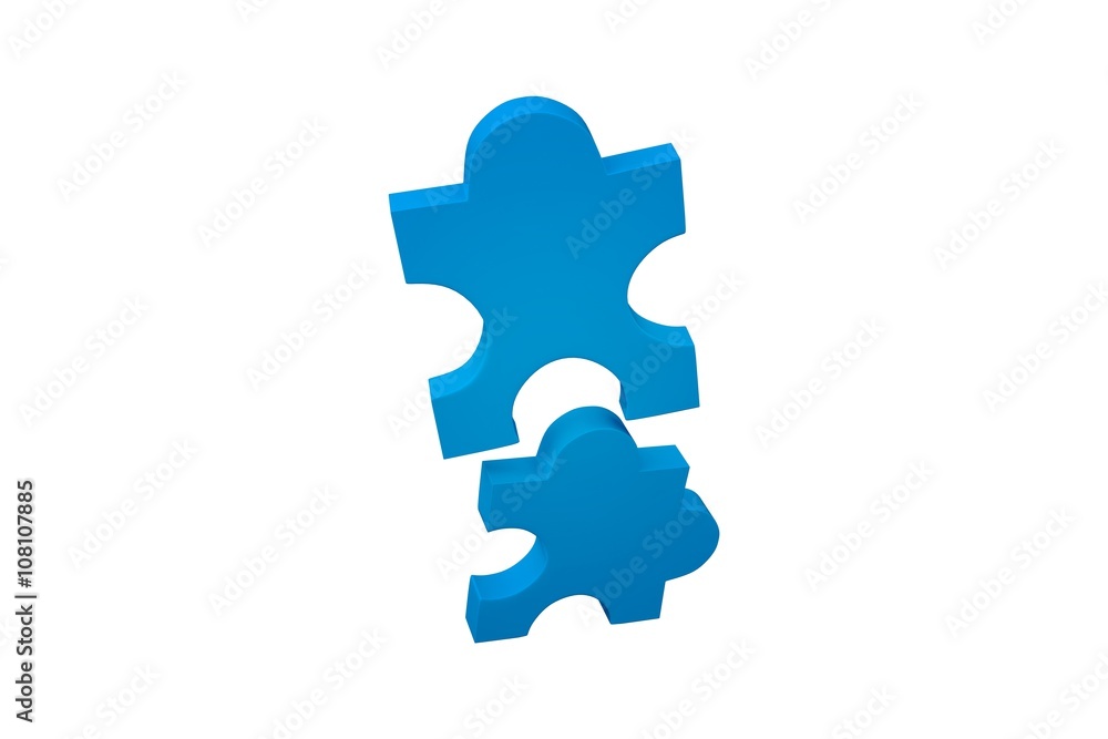 Blue jigsaw