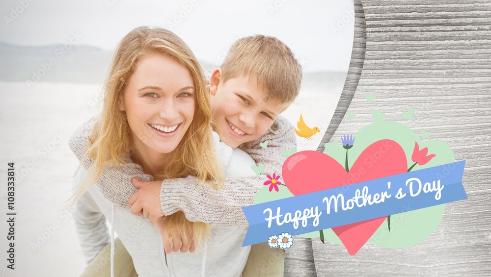 Composite image of mothers day greeting