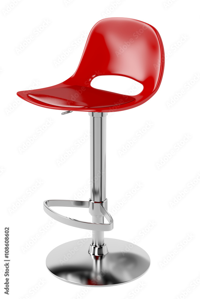 Bar stool isolated on white