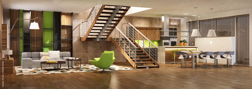 Modern house interior